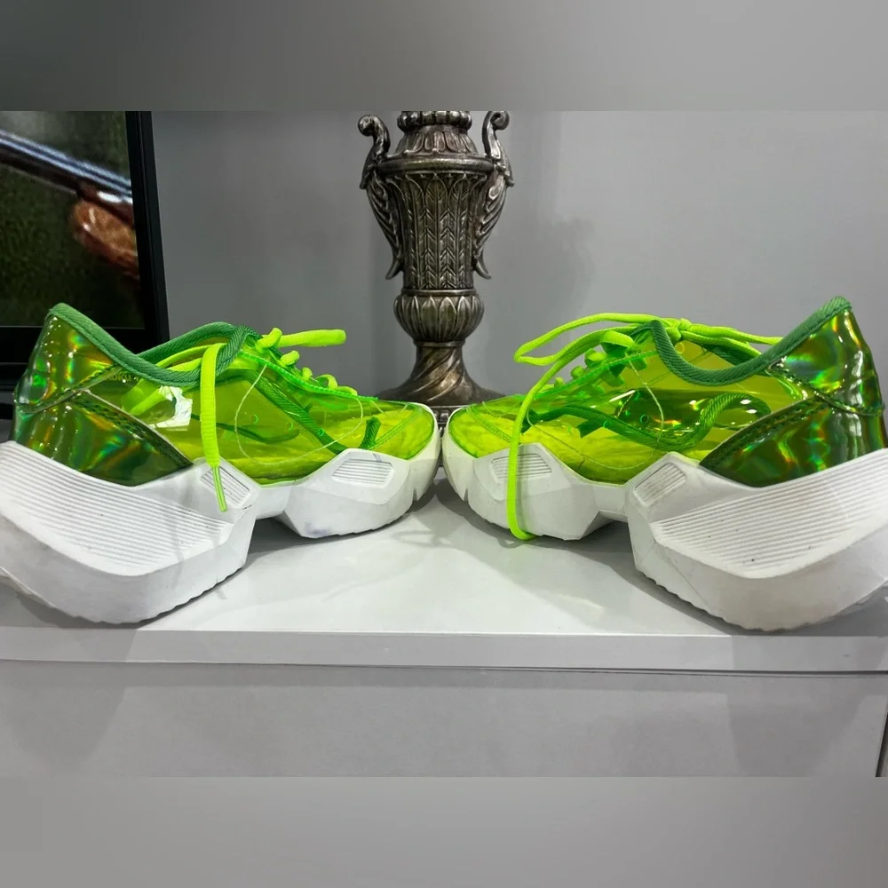YOKI Neon Green Transparent Sneakers - Picture 5 of 8